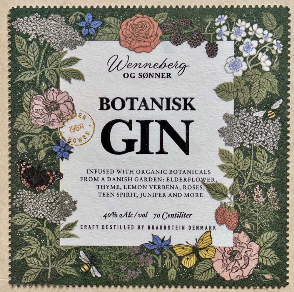 Botanisk gin label